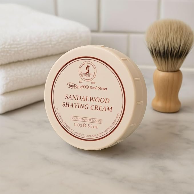 Get 20% off Taylor of Old Bond Street Sandalwood Shaving Cream Bowl, 5.3-Ounce