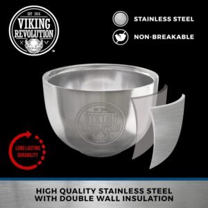 Extra 20% off Viking Revolution Stainless Steel Shaving Soap Bowl