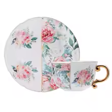 Save 45% Off British Style Luxury Coffee Cup and Saucer Set