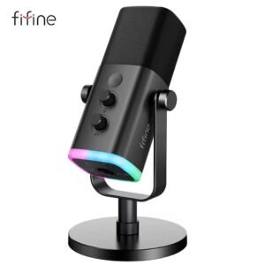 53% off FIFINE USB/XLR Dynamic Microphone with Touch Mute Button