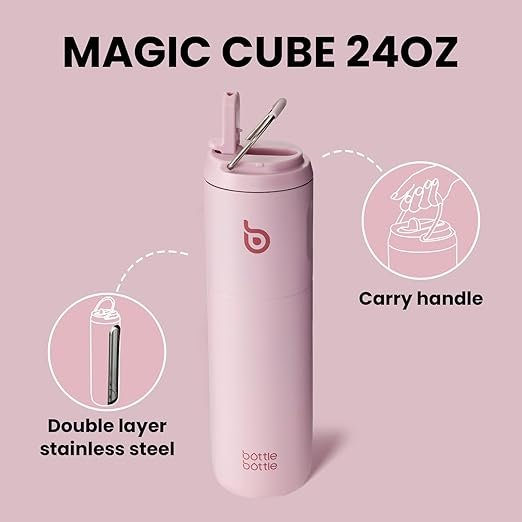 Get 15% off BOTTLE Insulated Water Bottle with Straw Lid and Handle for Sports Travel Gym